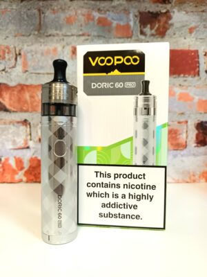 Voopoo Doric 60 Pro kit with box on white shelf