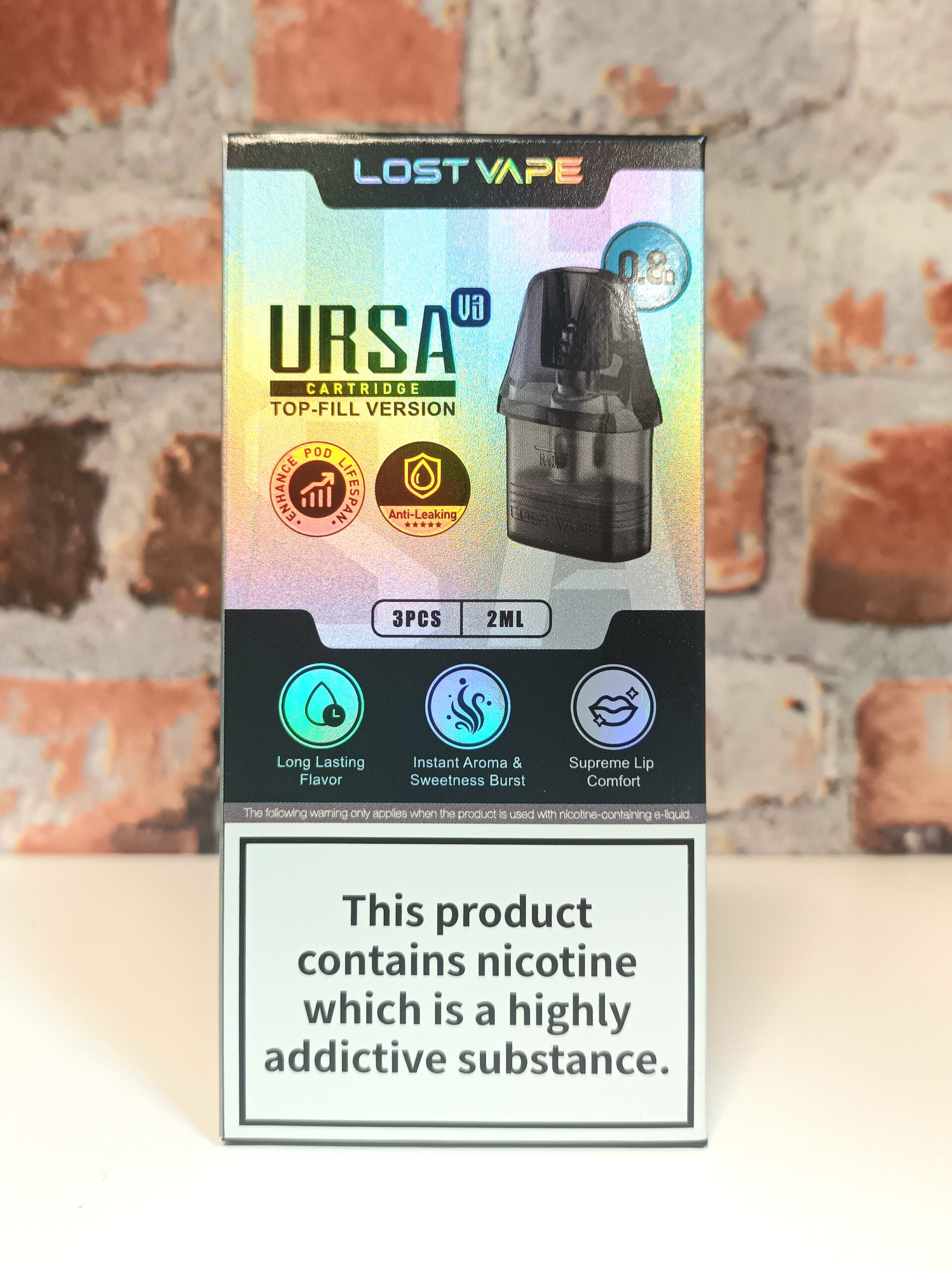 Lost Vape Ursa V3 0.8Ω Replacement Cartridge 2ml